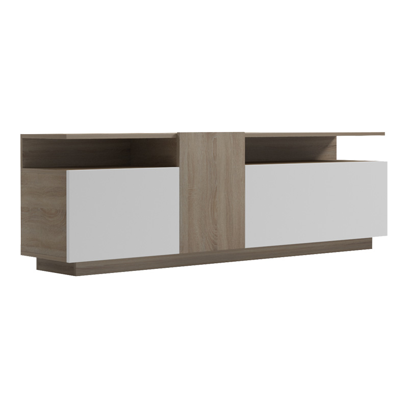 Μπουφές Vendora σε sonoma-λευκή απόχρωση 150x29.5x46.3εκ