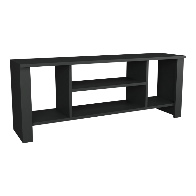 Έπιπλο τηλεόρασης Seref σε ανθρακί απόχρωση 120x30x47εκ - Image 2