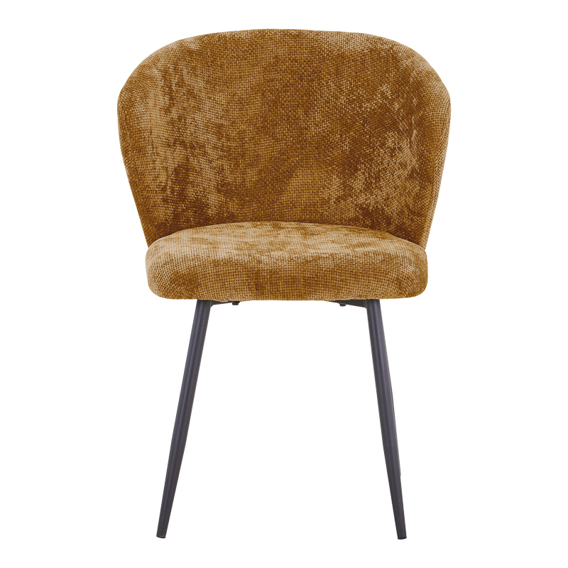 Καρέκλα Karg camel ύφασμα-πόδι μαύρο μέταλλο 57x62x80εκ - Image 4