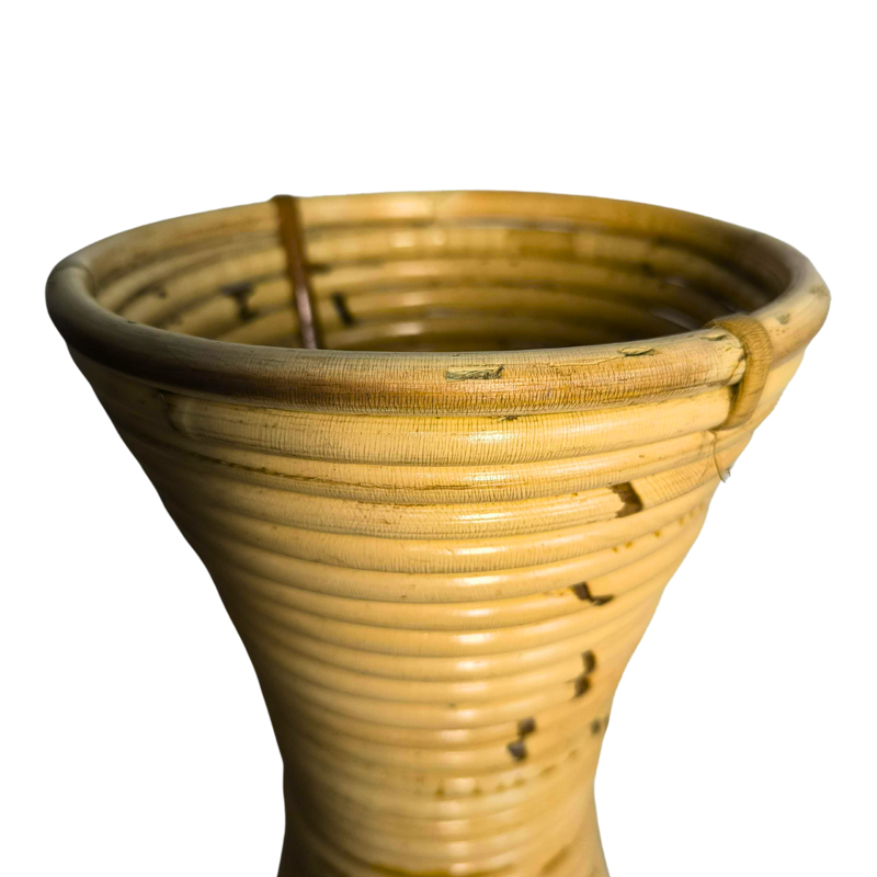 Βάζο Virnia Inart pe rattan σε φυσική απόχρωση Φ40x70εκ - Image 2