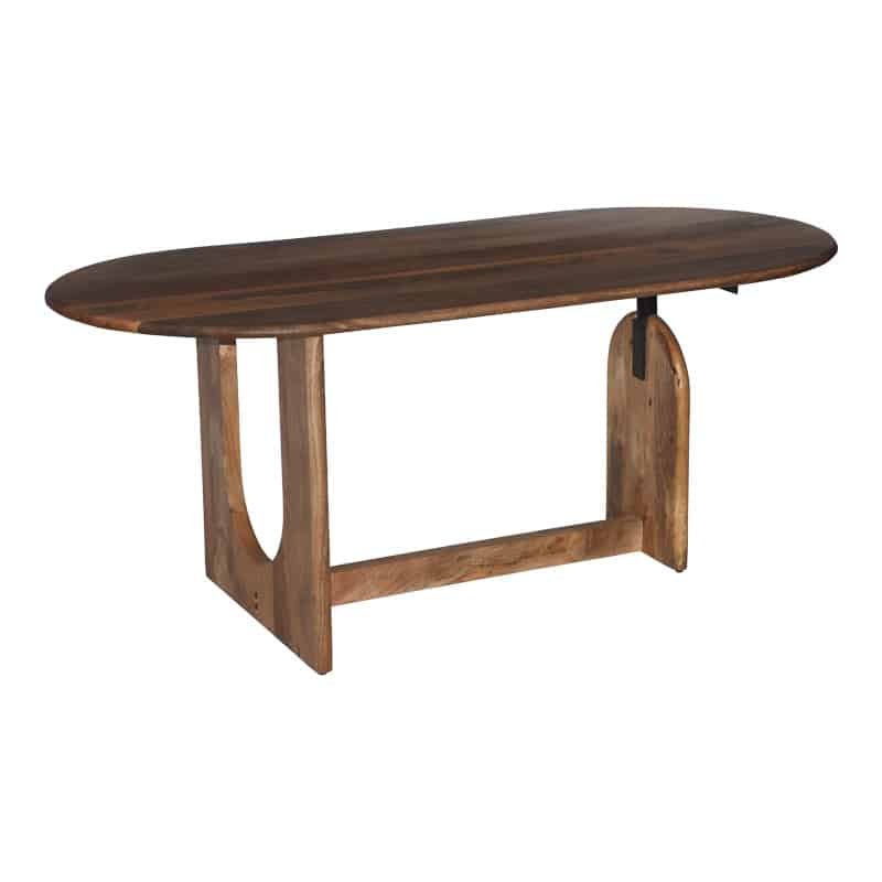 Τραπέζι Jenkou pakoworld mango ξύλο σε φυσική απόχρωση 180x90x76εκ
