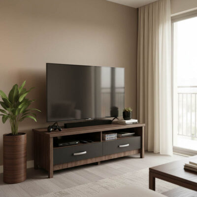 Έπιπλο τηλεόρασης Podizor σε SONOMA-ανθρακί απόχρωση 120x45x42.5εκ