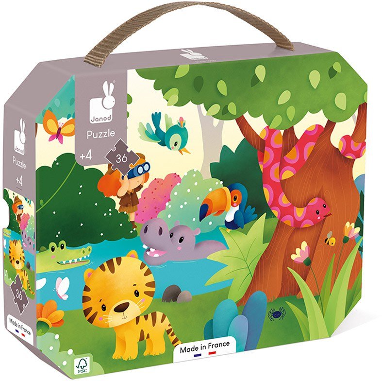 ΠΑΖΛ JANOD "ΑΓΡΙΑ ΖΩΑ" - 36 ΤΕΜΑΧΙΑ ΓΙΑ 4+