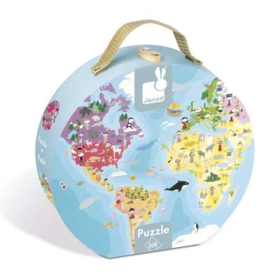 JANOD ΒΑΛΙΤΣΑΚΙ ΠΑΖΛ ΣΤΡΟΓΓΥΛΟ (208 ΤΕΜ) - ΜΠΛΕ ΠΛΑΝΗΤΗΣ J02926