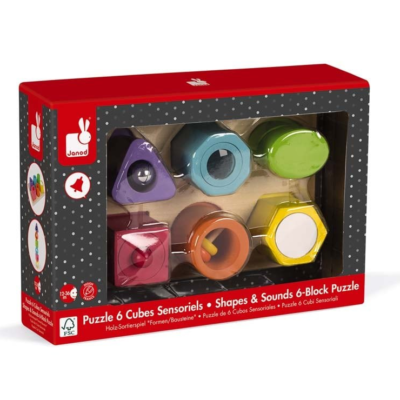 JANOD ΠΑΖΛ 6 ΚΟΜΜΑΤΙΑ - ΣΧΗΜΑΤΑ ΚΑΙ ΗΧΟΙ J05332