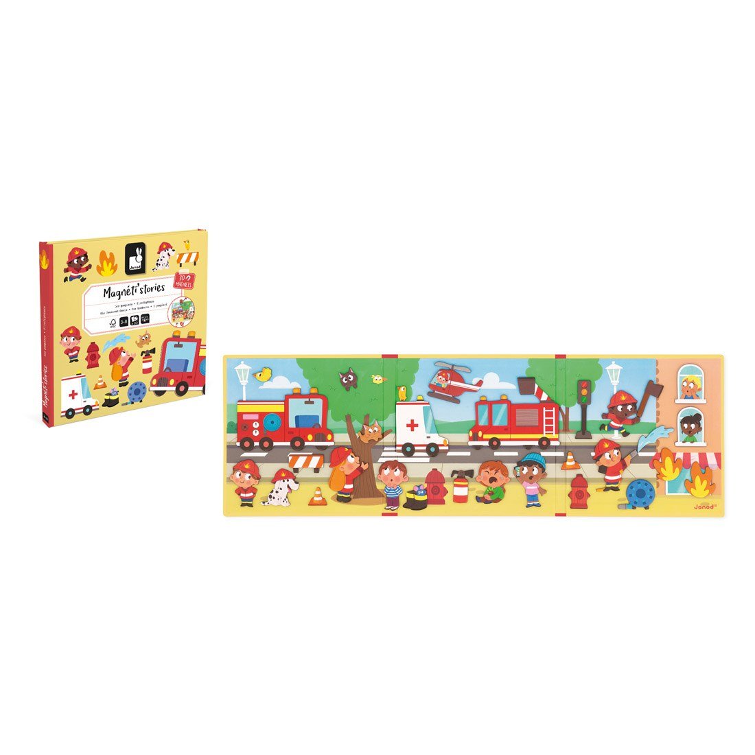 ΜΑΓΝΗΤΙΚΟ ΠΑΙΧΝΙΔΙ JANOD ΙΣΤΟΡΙΕΣ ΠΥΡΟΣΒΕΣΤΕΣ ΓΙΑ 3+ - Image 3