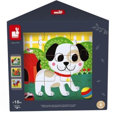 JANOD ΠΑΖΛ ΣΕ ΠΛΑΙΣΙΟ - ΤΡΙΠΛΟ ΣΕΤ (ΤΟΡΝΕΪΝΤΟ-ΤΙΤΟΣ-ΦΕΛΙΞ) J07076