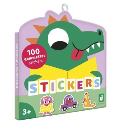 JANOD ΚΑΛΛΙΤΕΧΝΙΕΣ 100 ΑΥΤΟΚΟΛΛΗΤΑ - ΔΕΙΝΟΣΑΥΡΟΙ ΓΙΑ ΠΑΙΔΙΑ 3+