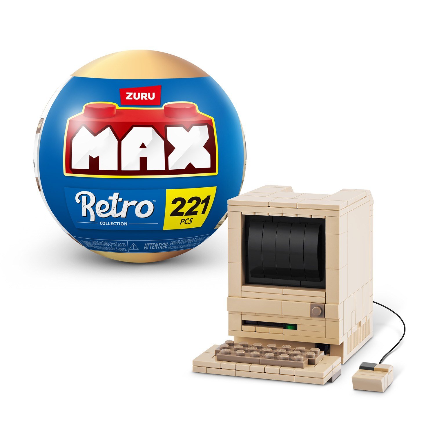 ZURU ΠΑΙΧΝΙΔΙ ΜΙΝΙΑΤΟΥΡΑ MAX BUILD RETRO ΣΕΙΡΑ 1 ΤΕΜΑΧΙΟ ΓΙΑ 8+ - Image 3