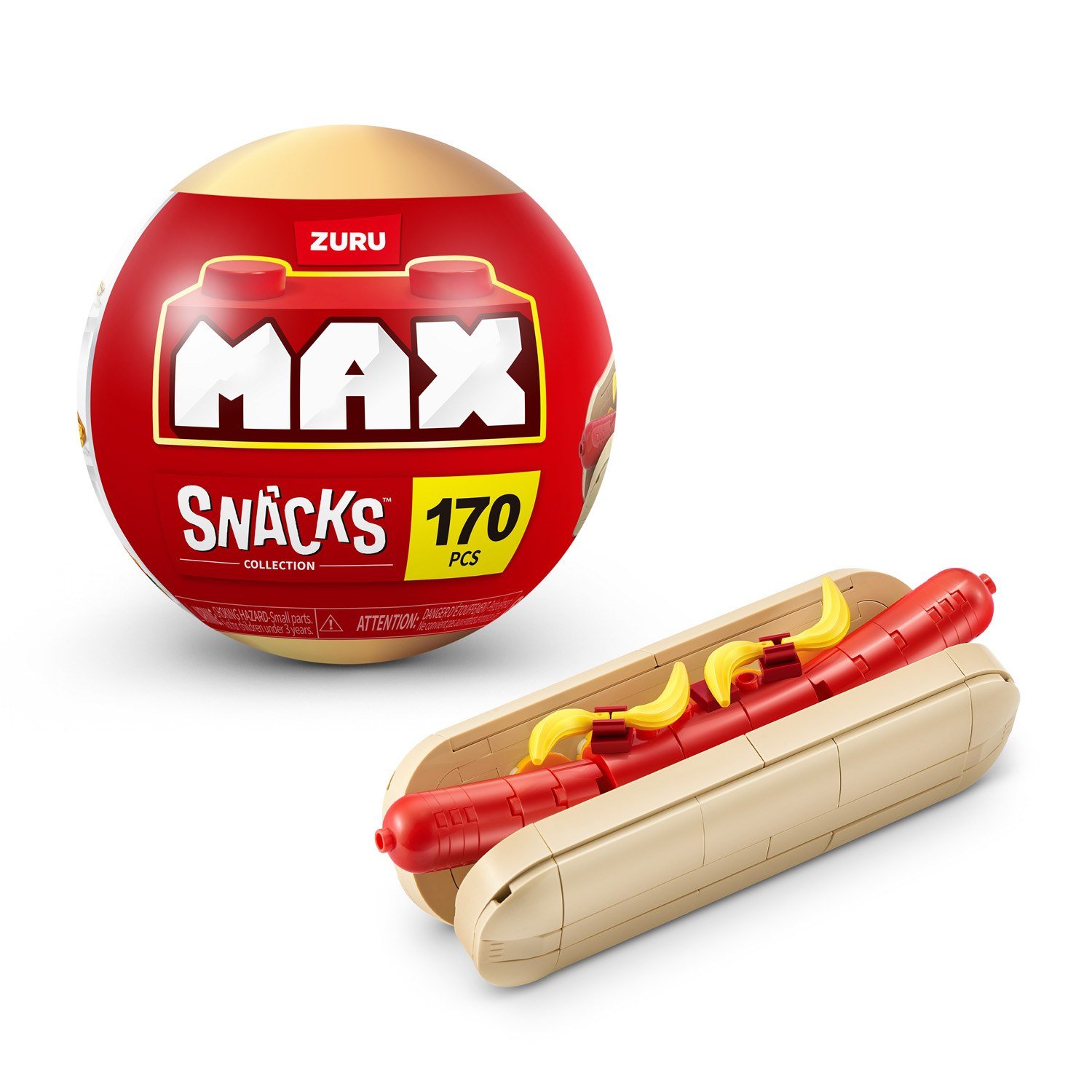 ZURU ΠΑΙΧΝΙΔΙ ΜΙΝΙΑΤΟΥΡΑ MAX BUILD SNACK SERIES 1 ΤΕΜΑΧΙΟ ΓΙΑ 8+ - Image 4