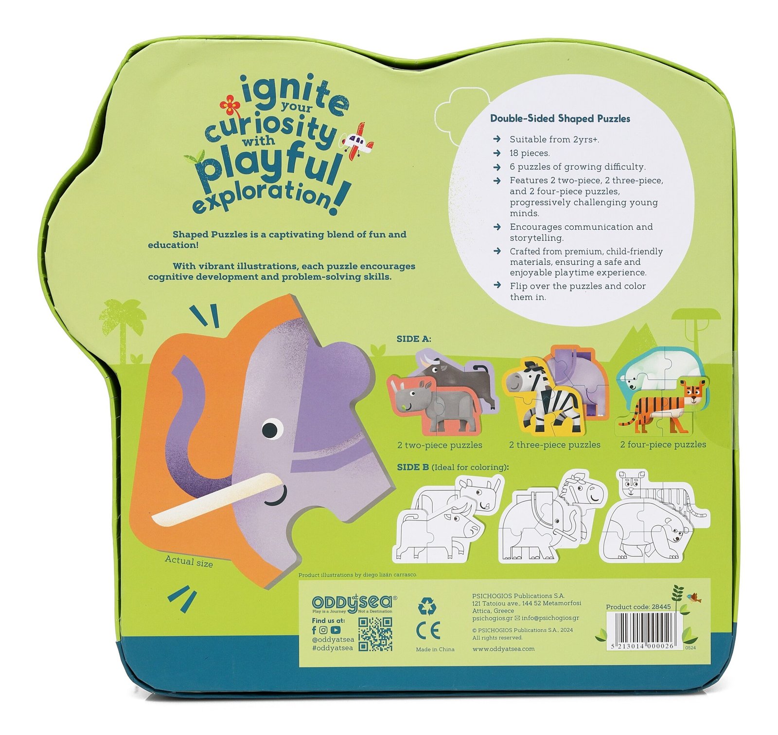 ΠΑΖΛ ODDY AT SEA ΑΓΡΙΑ ΖΩΑ 2+ - Image 2