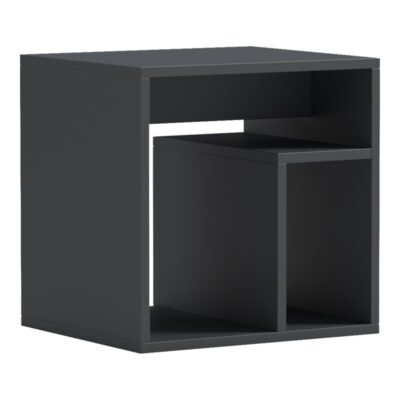 Βοηθητικό τραπέζι Doublo pakoworld ανθρακί 40x35x40εκ