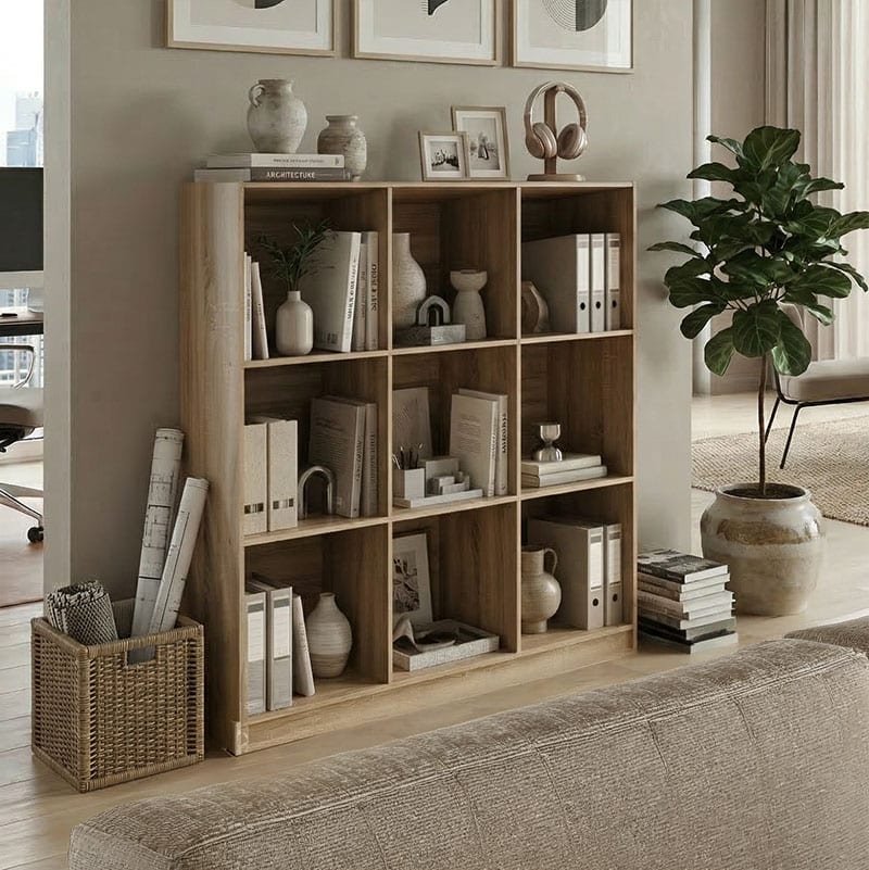 Βιβλιοθήκη Gridea pakoworld sonoma 119.5x30x121εκ