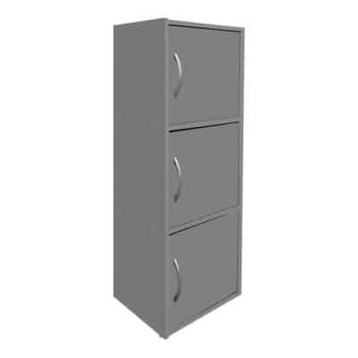 Ντουλάπι-στήλη Soline pakoworld ανοιχτό γκρι 40x34.5x90.5εκ