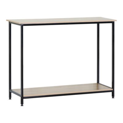 Κονσόλα Shima pakoworld 2τεμ. oak- μαύρο μέταλλο 106x35x81εκ