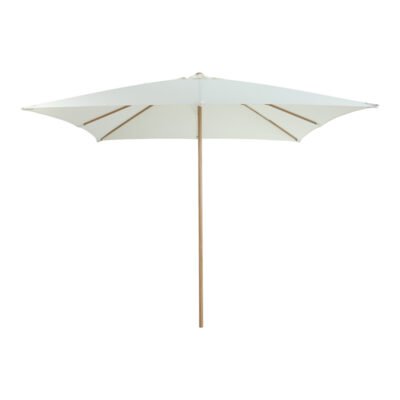 Ομπρέλα επαγγελματική Solis pakoworld μέταλλο - αλουμίνιο μονοκόμματος ιστός σε φυσική απόχρωση-κρεμ απόχρωση 250x250x235εκ
