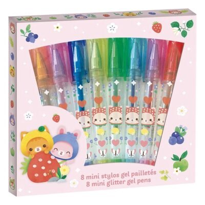 8 MINI ΜΑΡΚΑΔΟΡΟΙ ΑΠΟ ΤΖΕΛ ΜΕ ΧΡΥΣΟΣΚΟΝΗ JANOD STATIONARY (ΓΙΑ ΠΑΙΔΙΑ +6)