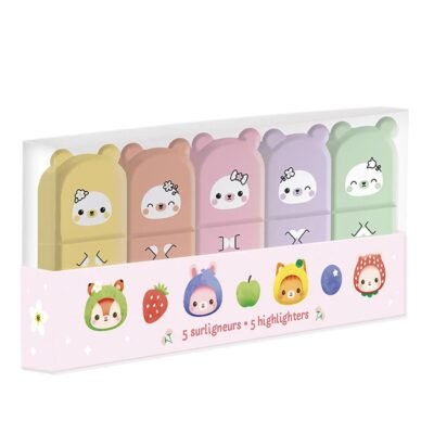 5 MINI ΜΑΡΚΑΔΟΡΟΙ ΥΠΟΓΡΑΜΜΙΣΗΣ JANOD STATIONARY (ΓΙΑ ΠΑΙΔΙΑ +6)