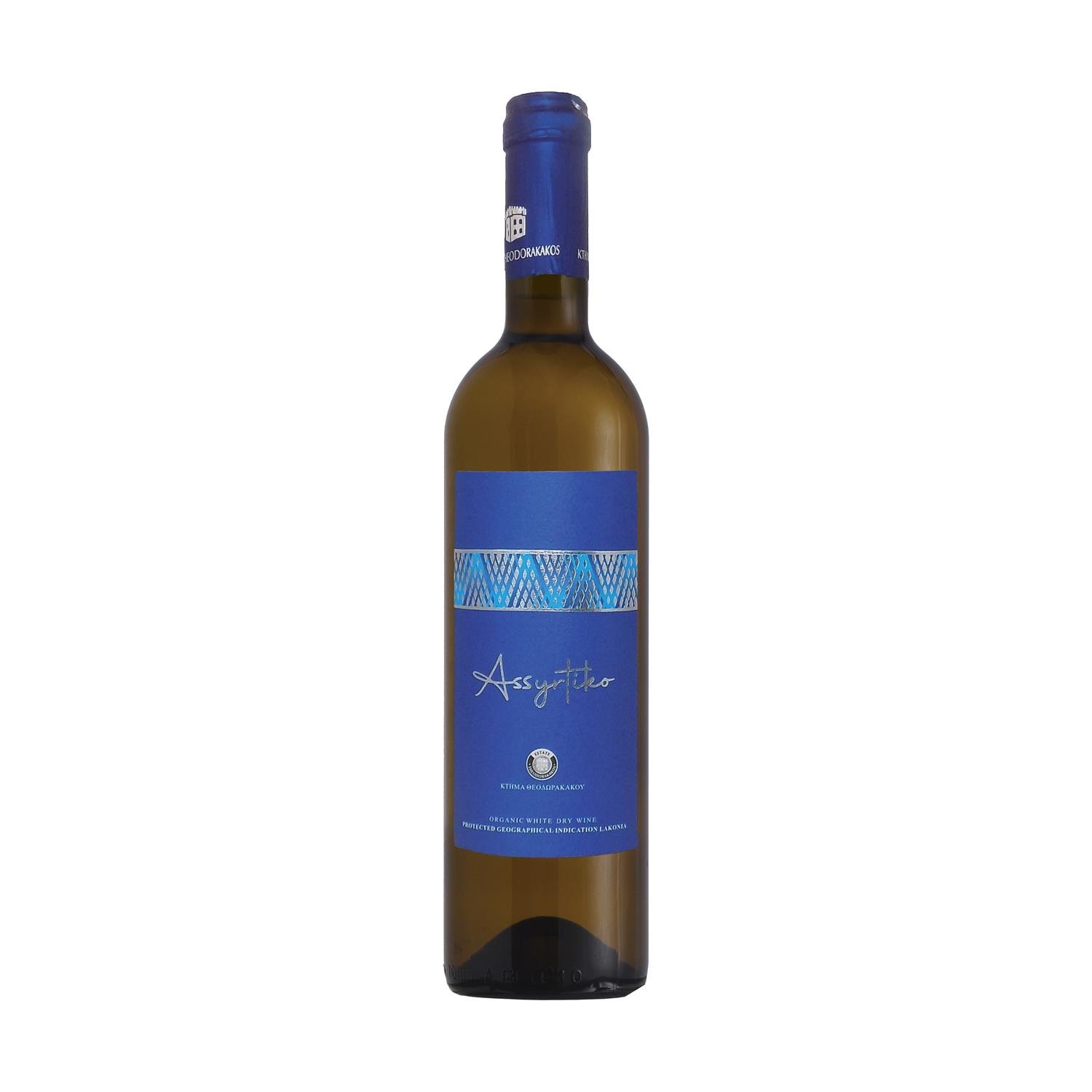 Estate Theodorakakos - Assyrtiko - Organic White Dry Wine P.G.I.,750ml