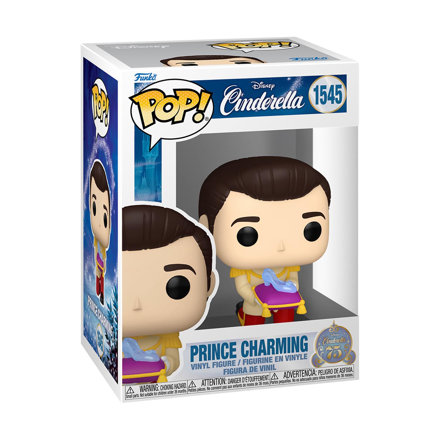 Funko Pop! Disney: Cinderella's 75th - Prince Charming #1545 Vinyl Figure - Image 2
