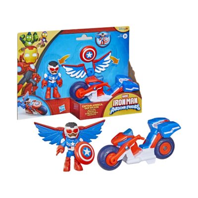 Hasbro Marvel: Iron Man And His Awesome Friends - Captain America:Sam Wilson Super Bike Vehicle (G2691)