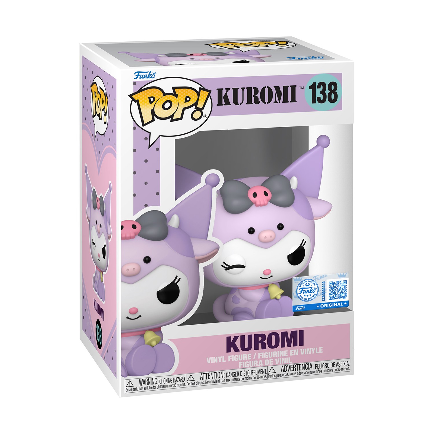 Funko Pop! Sanrio: Hello Kitty - Kuromi in Cow Cosplay (Special Edition) #138 Vinyl Figure - Image 2