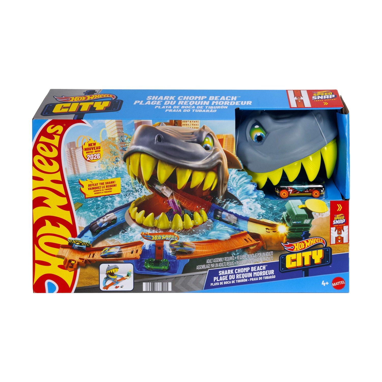 Mattel Hot Wheels: City - Shark Attack Track (JHL96) - Image 2