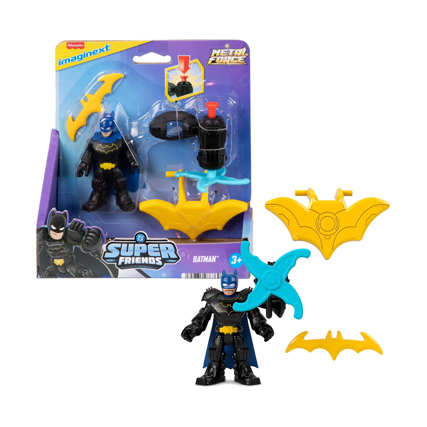 Fisher-Price Imaginext DC: Batman Super Friends - Metal Force Figure (JDK91)
