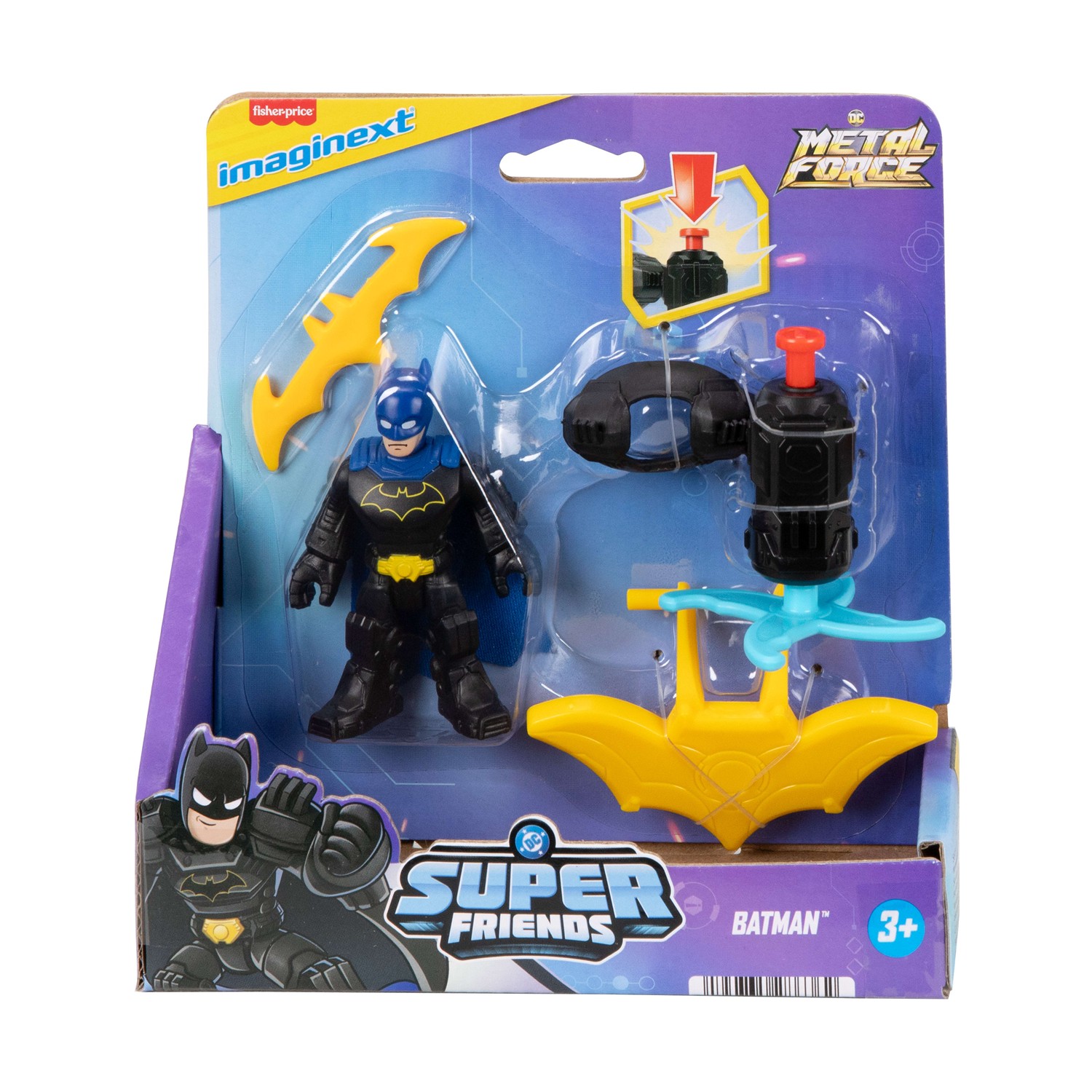 Fisher-Price Imaginext DC: Batman Super Friends - Metal Force Figure (JDK91) - Image 3