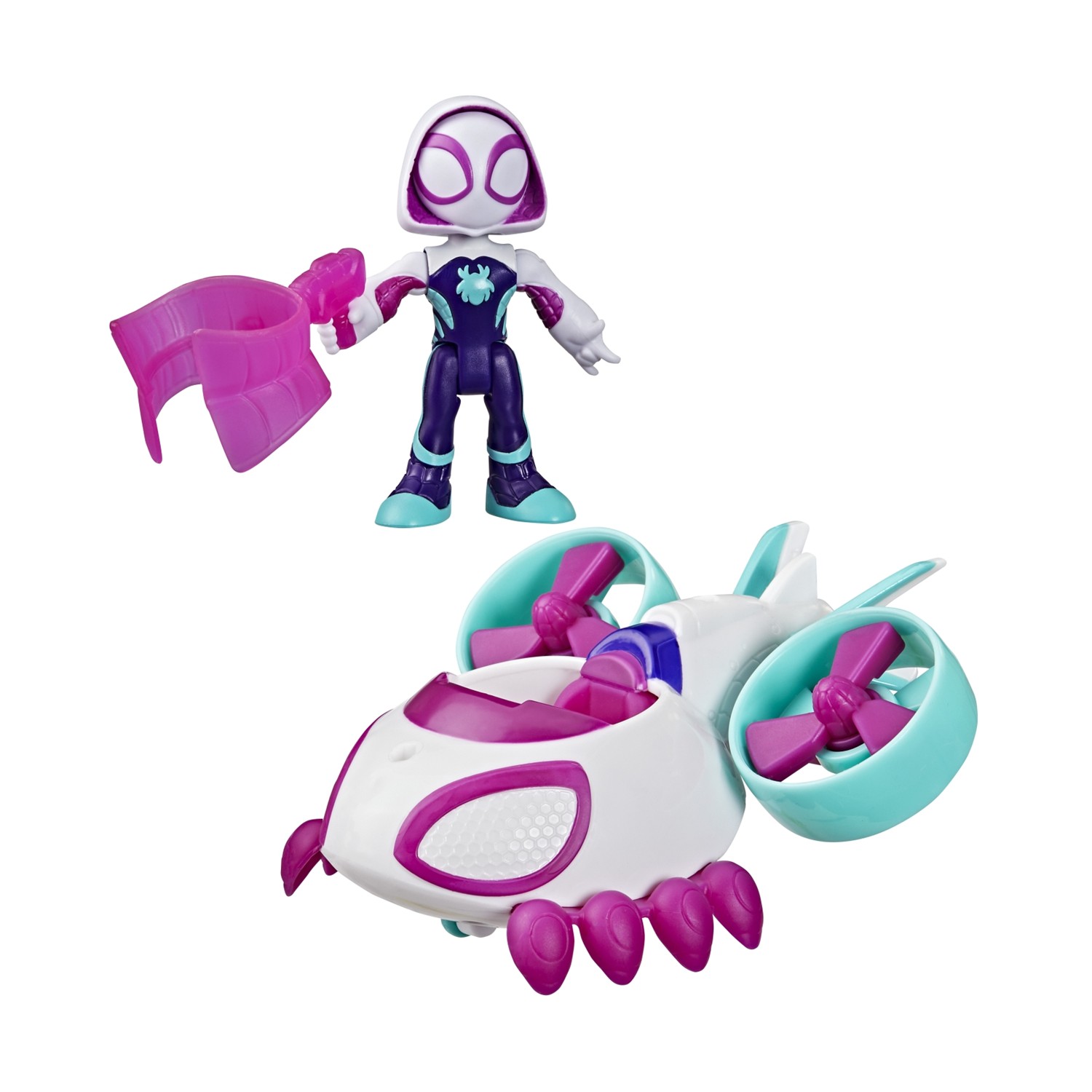 Hasbro Disney Jr Marvel: Spidey And His Amazing Friends - Ghost-Spider Copter Vehicle (G2459) - Image 3
