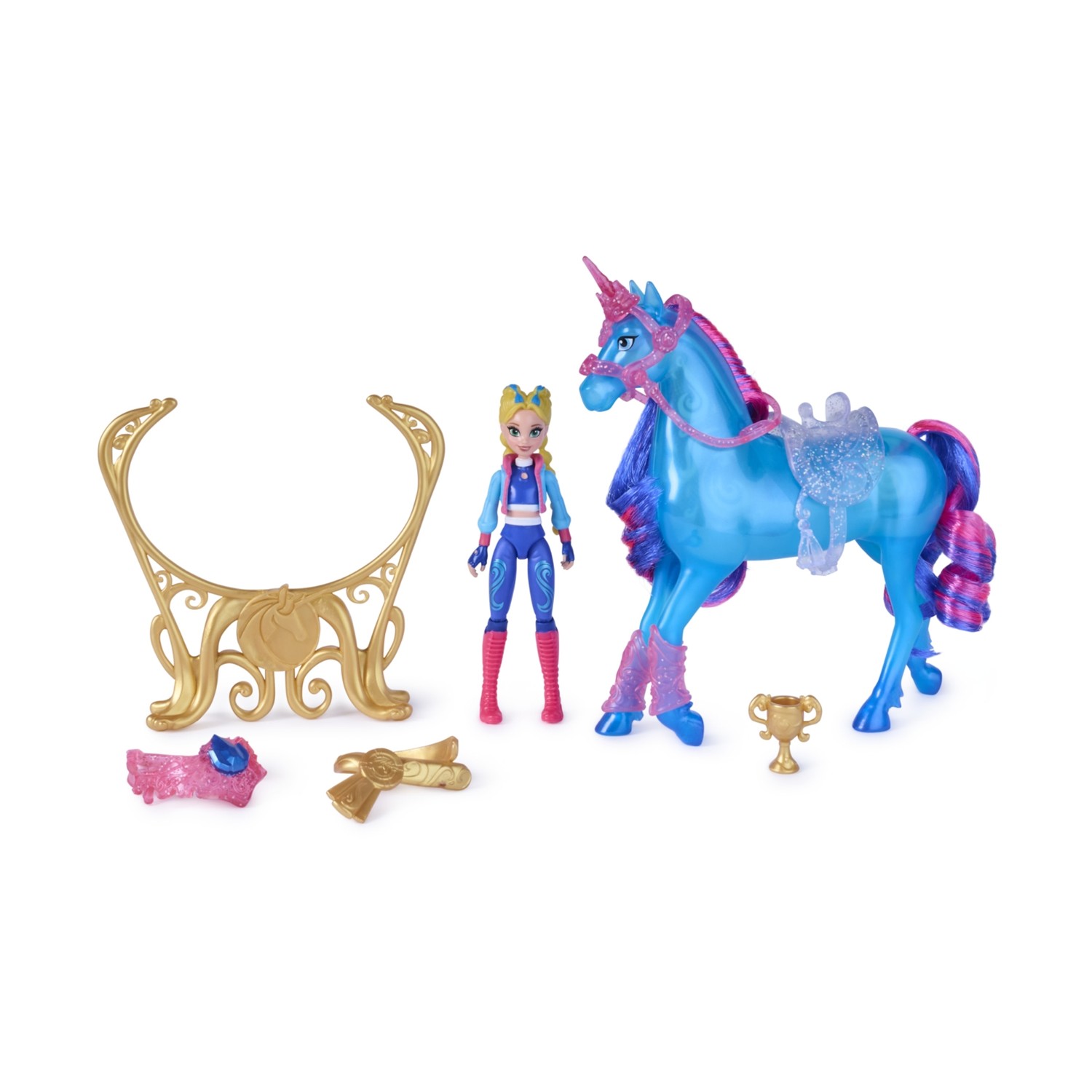 Spin Master Unicorn Academy: Train & Glow River - Isabel & River Doll (6075347) - Image 2