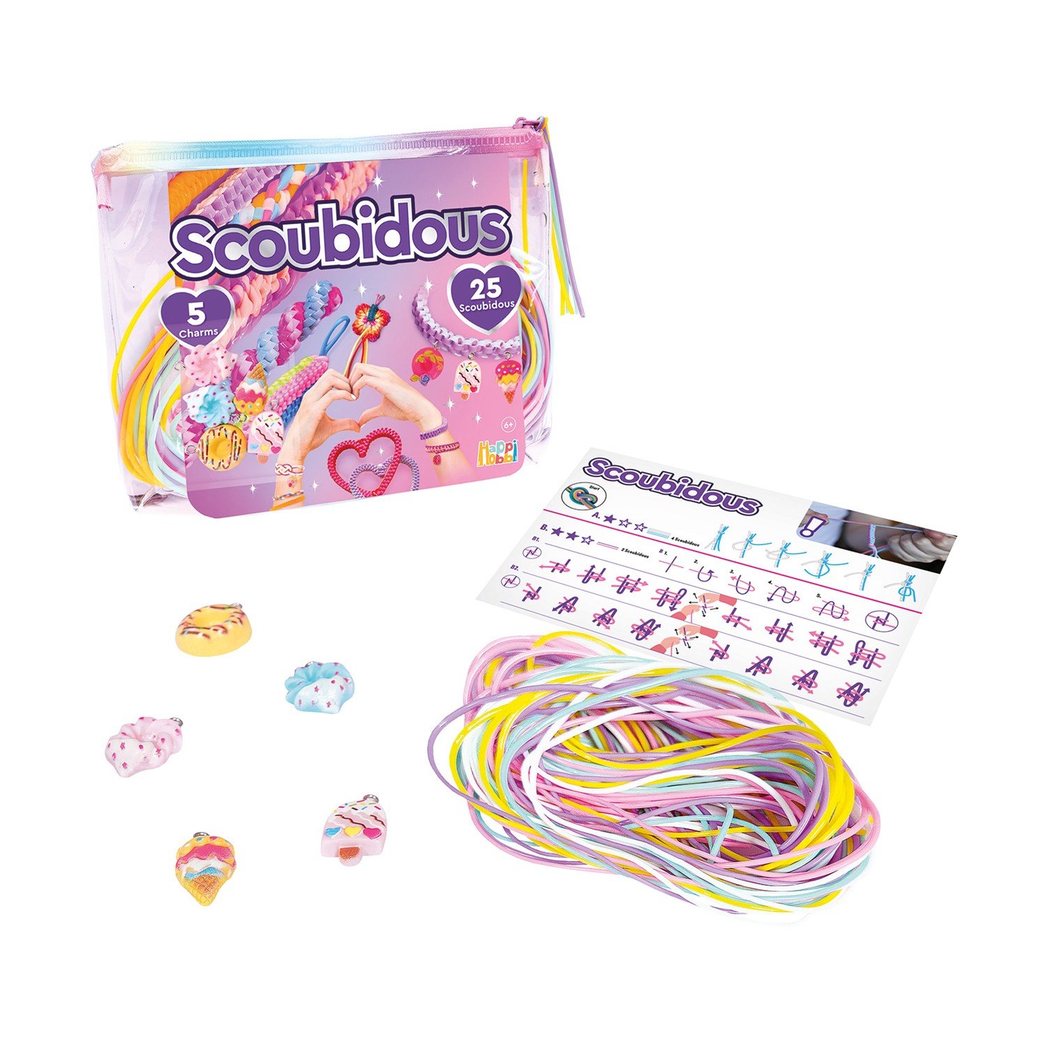 AS HappiHobbi: Scoubidous - Bag with Scoubidous & Accessories (1080-22569) - Image 3