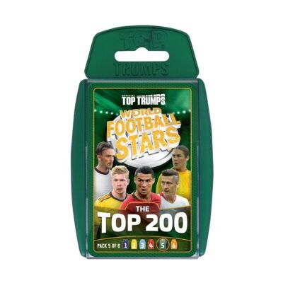 Winning Moves: Top Trumps - World Football Stars 2024 The Top 200 Pack 5 - Card Game (WM04842-EN1)