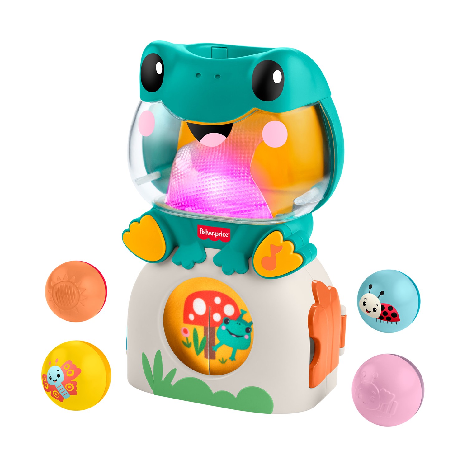 Fisher Price: Frog Ball Pop Toy with Sounds & Lights (JLB96)