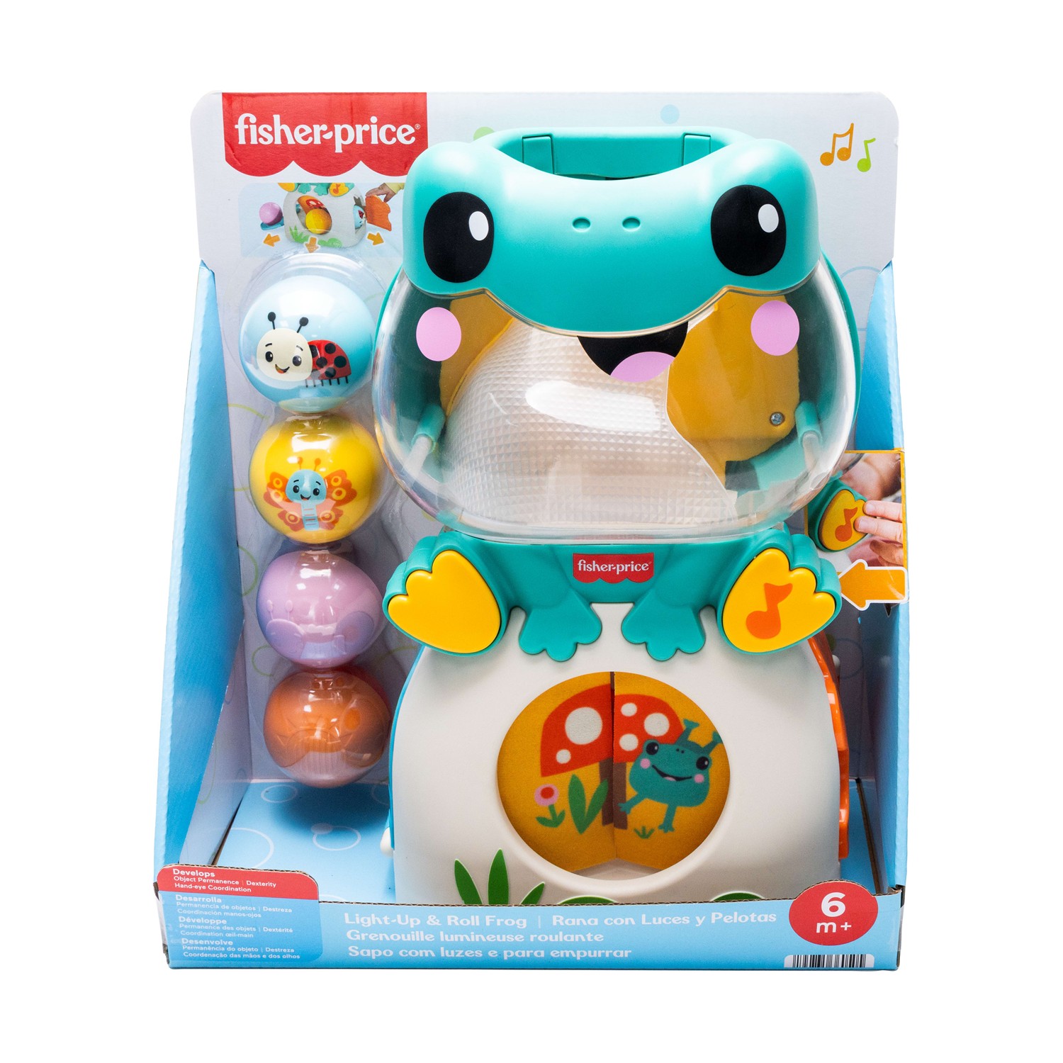 Fisher Price: Frog Ball Pop Toy with Sounds & Lights (JLB96) - Image 2