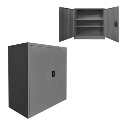Μεταλλικό ντουλάπι Armon pakoworld ανθρακί 90x45x90εκ