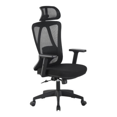 Καρέκλα γραφείου διευθυντή Magida pakoworld mesh μαύρο 58.5x66x115-125εκ